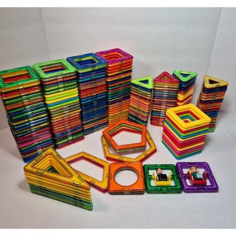 Lot 190 Magformers Magnetic Building Shapes Tiles Stem Building Toys Games